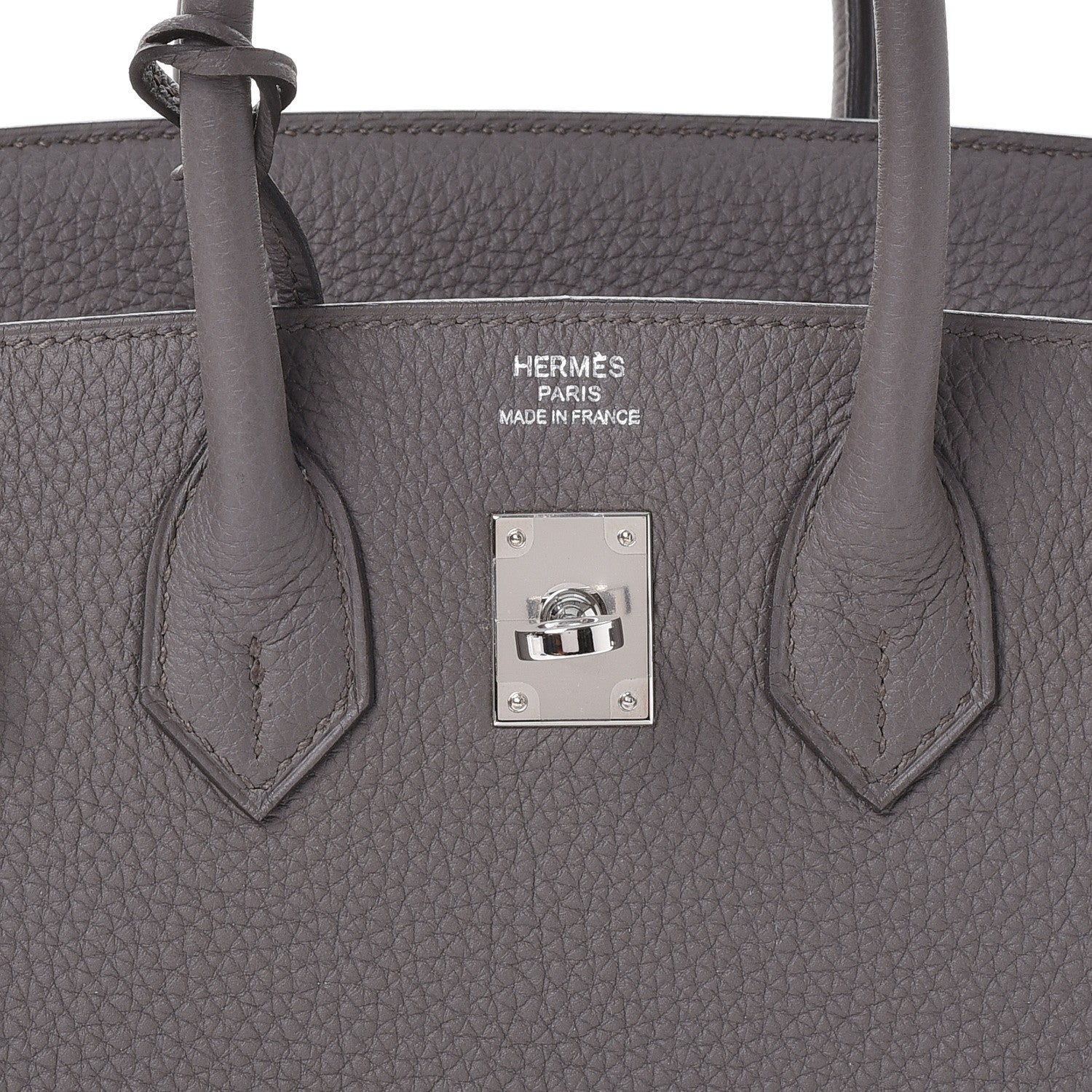 Hermes Togo Birkin 25 Etain 23 of 37