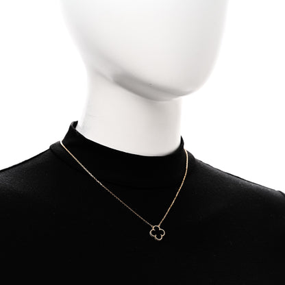 Van Cleef & Arpels 18K Yellow Gold Black Onyx Vintage Alhambra Pendant Necklace 2 of 6