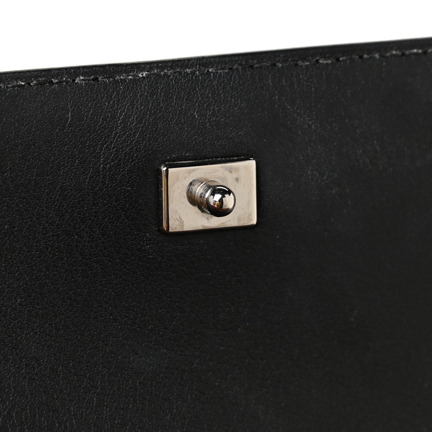 Calfskin MM Tempete Satchel Black