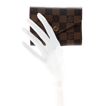Louis Vuitton Damier Ebene Victorine Wallet Cherry 2 of 7