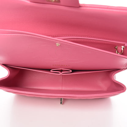Chanel Caviar Quilted Jumbo Double Flap Pink 5 of 10
