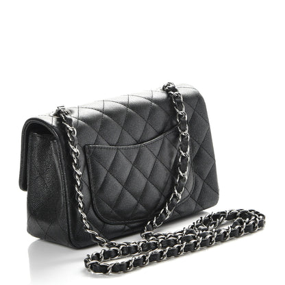 Chanel Iridescent Caviar Quilted Mini Rectangular Flap Black 3 of 8