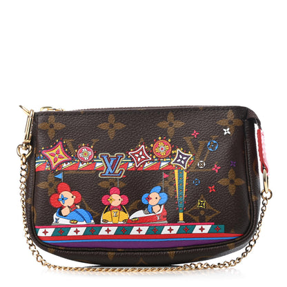 Louis Vuitton Monogram 2020 Christmas Animation Bumper Cars Mini Pochette Accessories Coquelicot 1 of 8