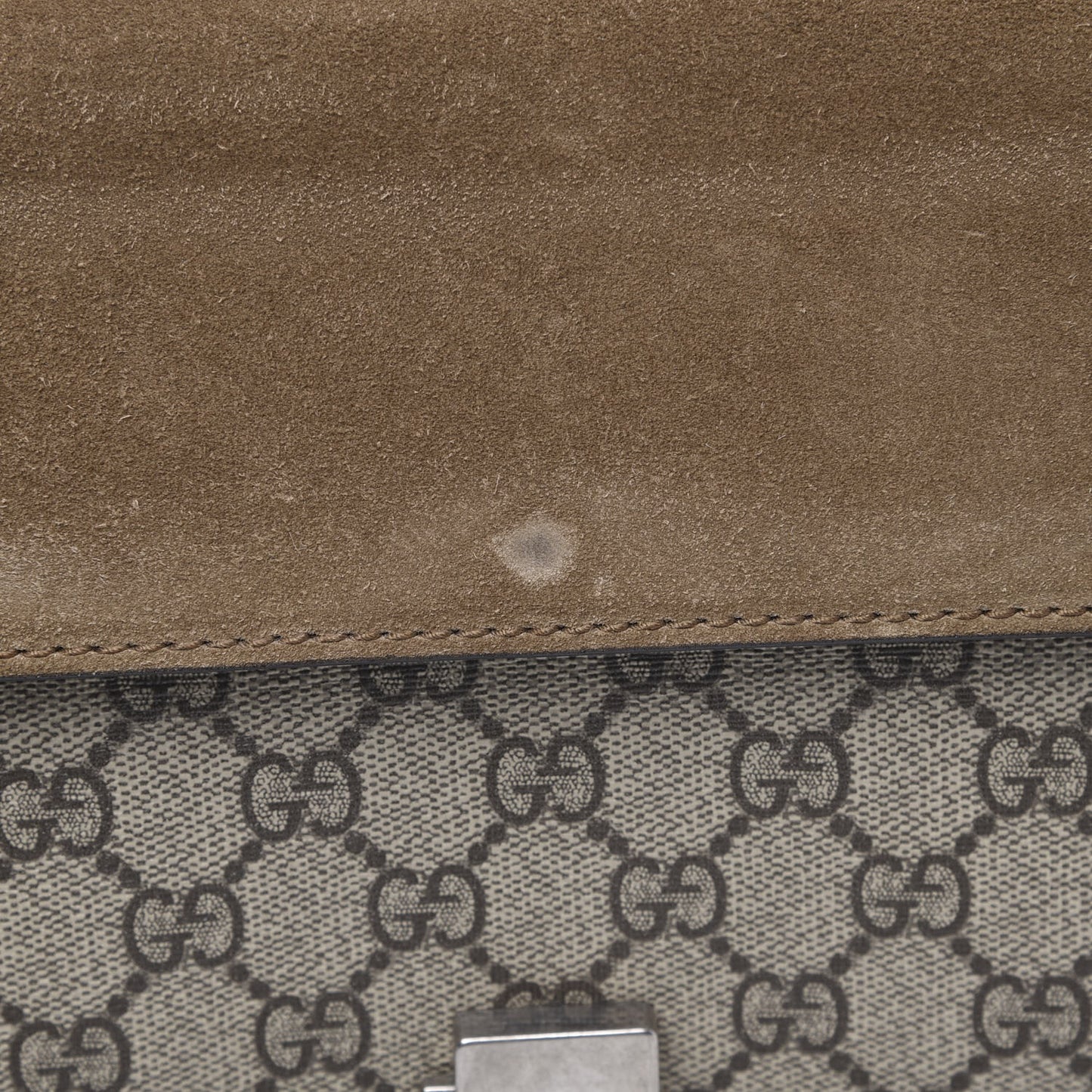 GG Supreme Monogram Small Dionysus Shoulder Bag Taupe