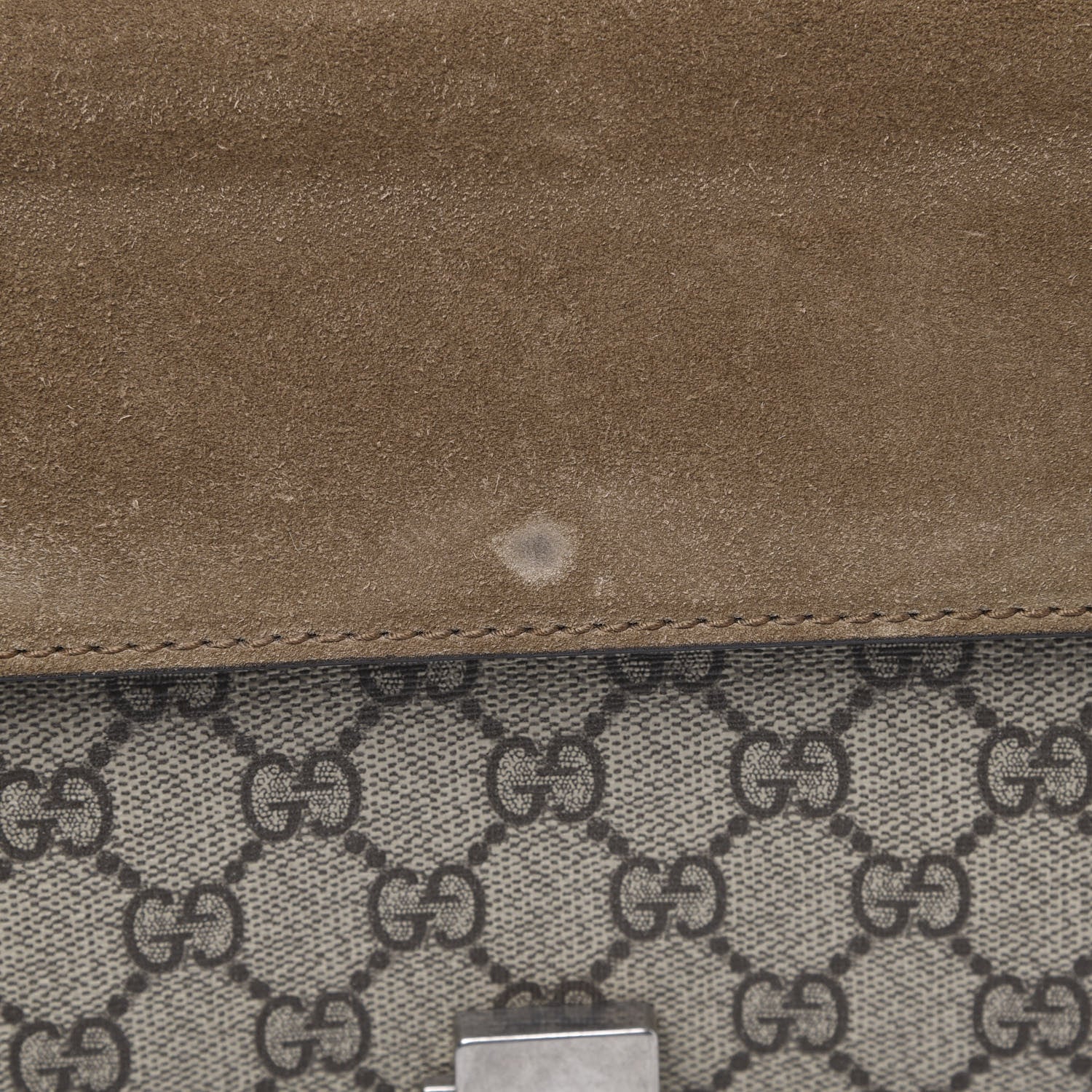 Gucci GG Supreme Monogram Small Dionysus Shoulder Bag Taupe 11 of 13