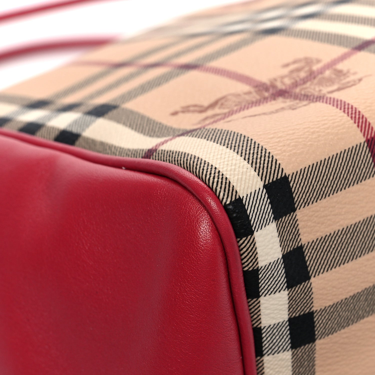 Burberry Haymarket Check Small Knots Canterbury Tote Pink 6 of 13