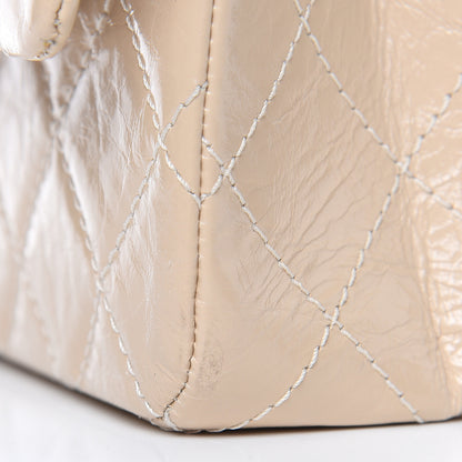 Chanel Distressed Patent Calfskin Quilted 2.55 Reissue 227 Flap Beige 10 of 11