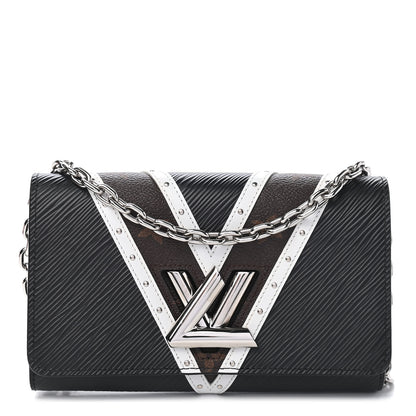 Louis Vuitton Epi Monogram Studded Twist Chain Wallet Black Black 1 of 7