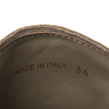 Prada Suede Scamosciato Triangle Logo Mules 36 Deserto 10 of 11