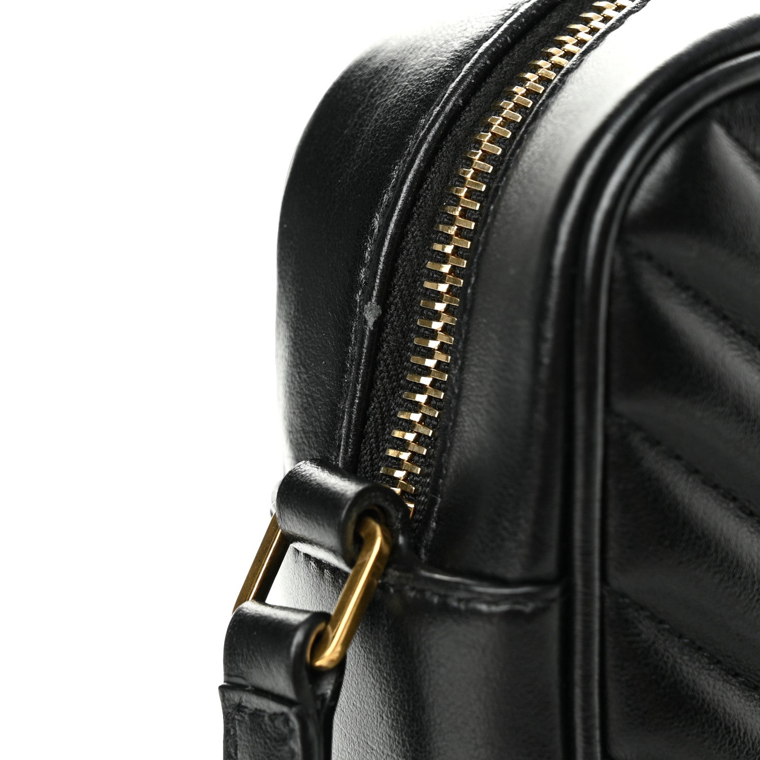 Saint Laurent Calfskin Matelasse Monogram Lou Camera Bag Black 14 of 14