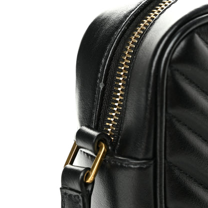 Saint Laurent Calfskin Matelasse Monogram Lou Camera Bag Black 14 of 14