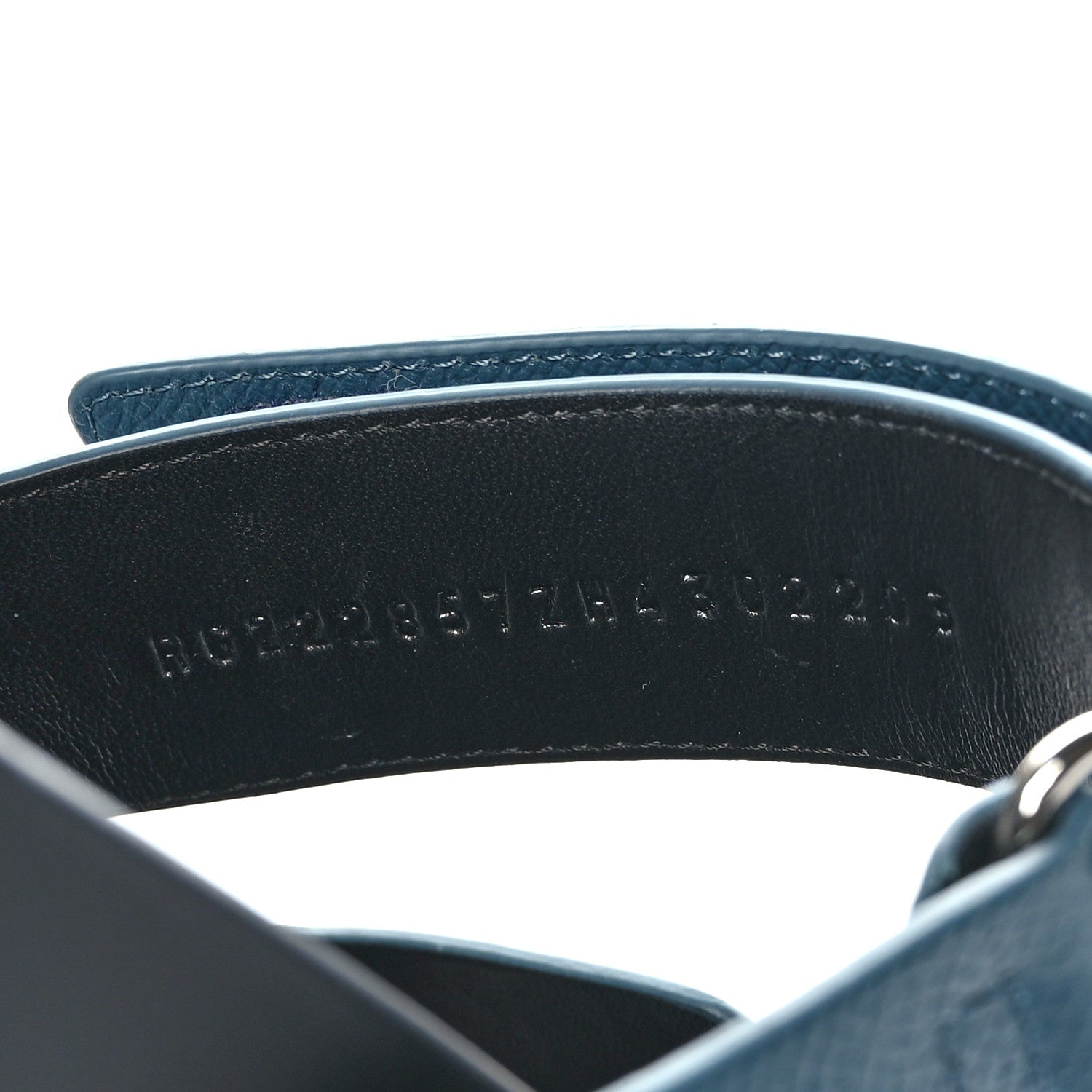 Hermes Epsom Mens Chypre Sandals 43 Bleu Canard 6 of 8
