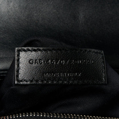 Saint Laurent Calfskin Y Quilted Monogram Toy Loulou Crossbody Bag Black 8 of 13