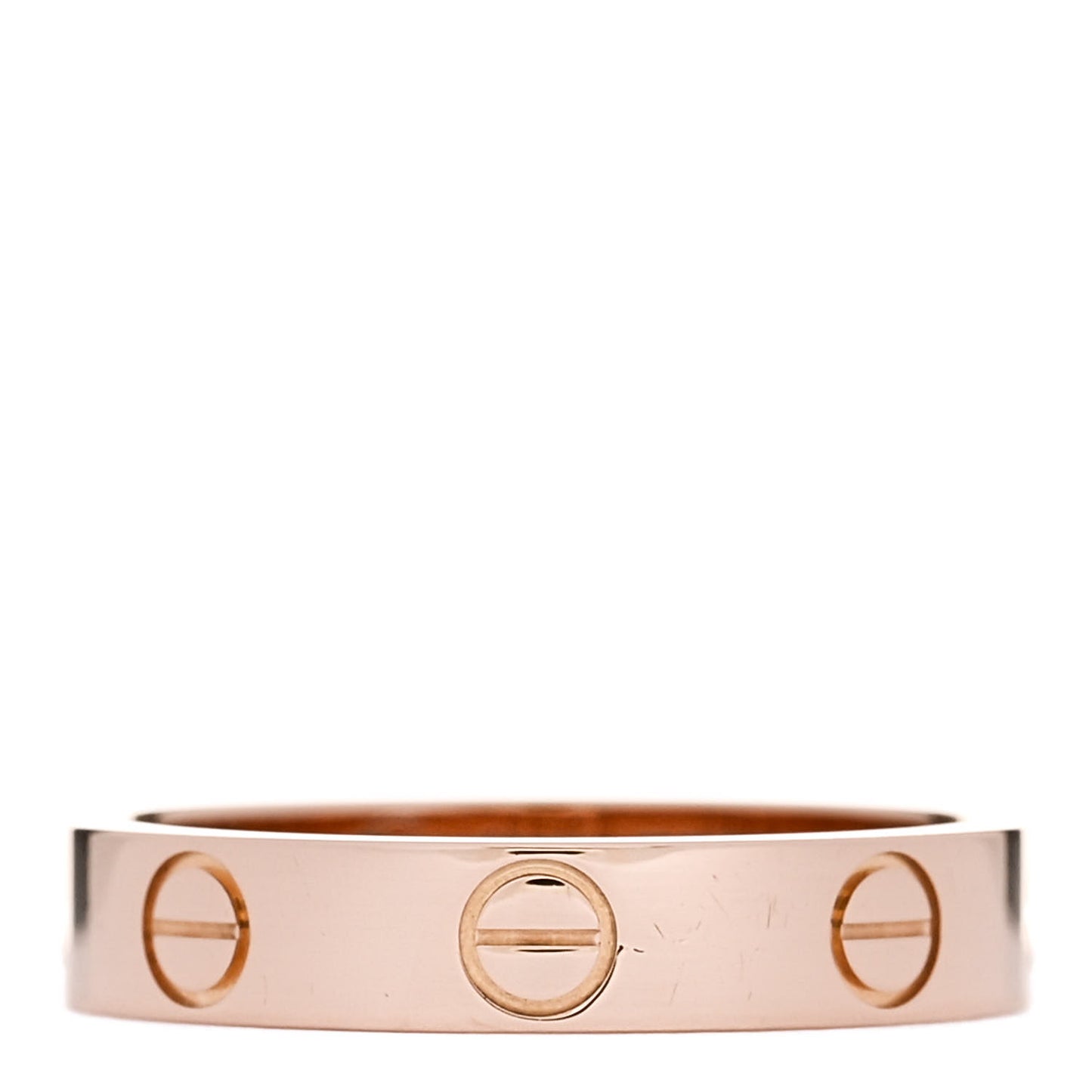 18K Pink Gold 3.5mm LOVE Wedding Band Ring 50 5.25