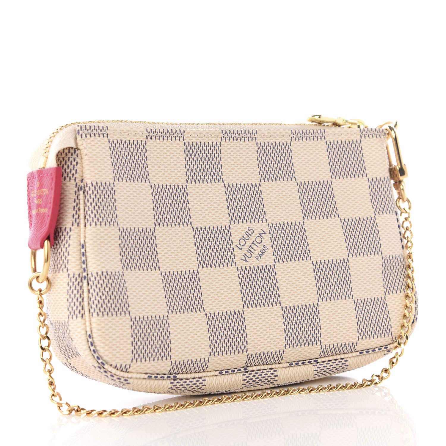 Louis Vuitton Damier Azur 2017 Christmas Animation Mini Pochette Accessories 2 of 8