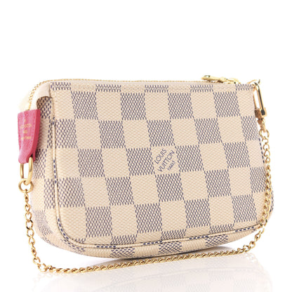 Louis Vuitton Damier Azur 2017 Christmas Animation Mini Pochette Accessories 2 of 8