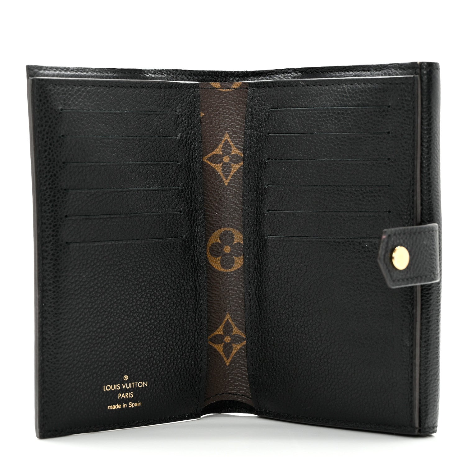 Louis Vuitton Monogram Pallas Compact Wallet Black 5 of 15