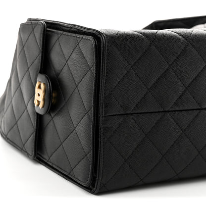 Chanel Caviar Quilted Medium Chanel 25 Handbag Black 10 of 11