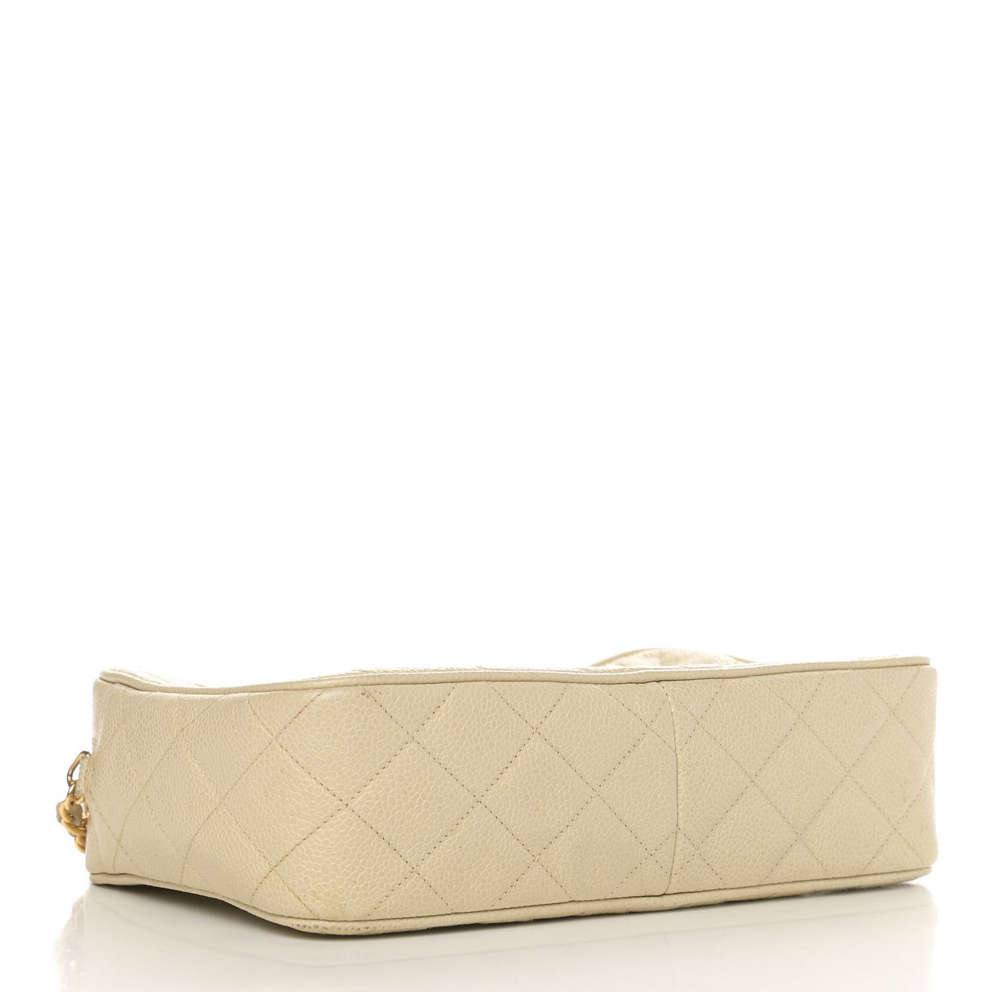 Caviar Quilted CC Camera Case Light Beige