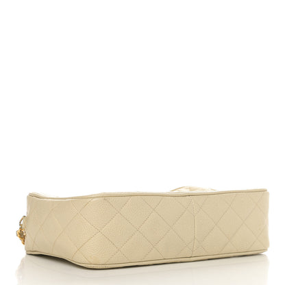 Chanel Caviar Quilted CC Camera Case Light Beige 3 of 6