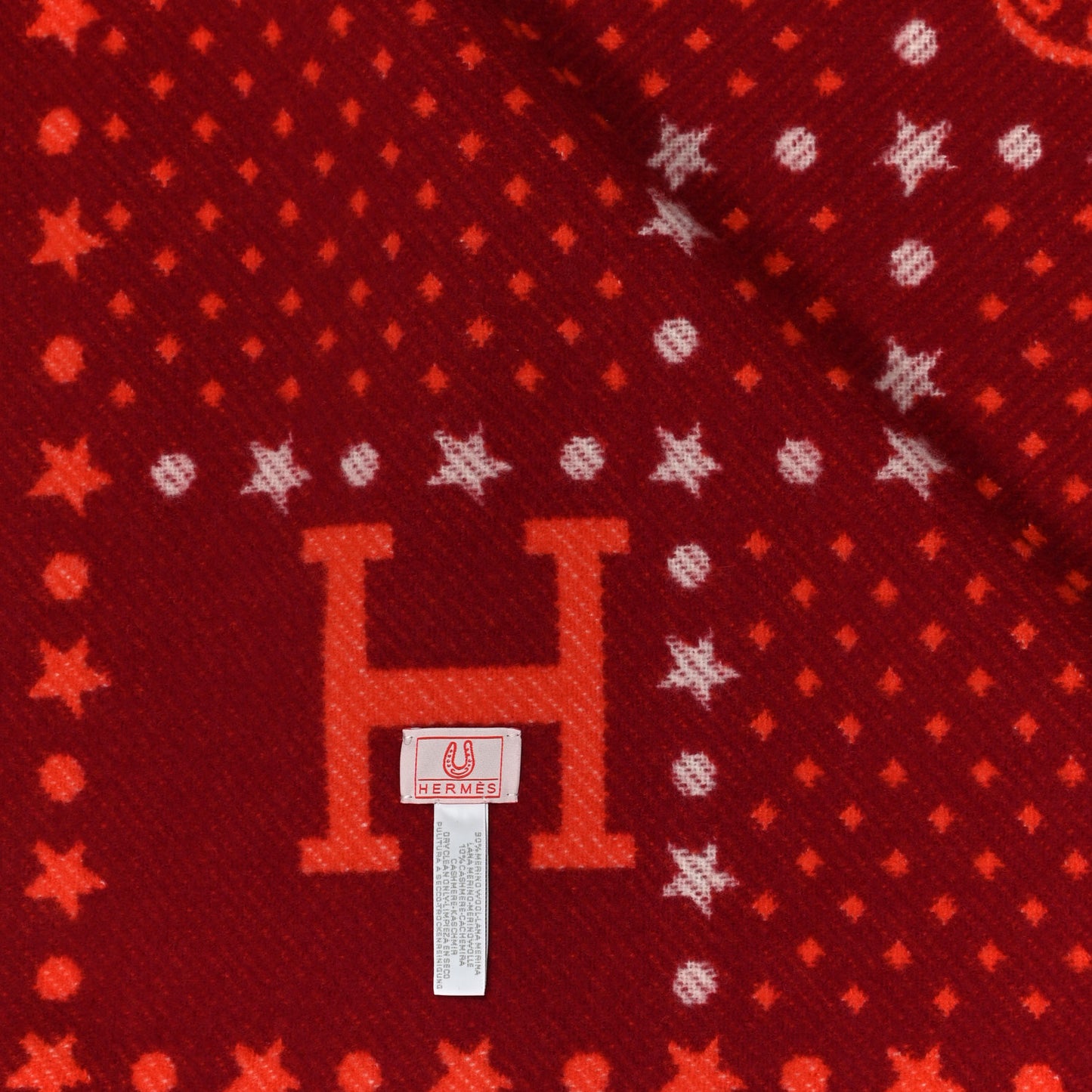 Wool Cashmere Western And Company Blanket Rouge H