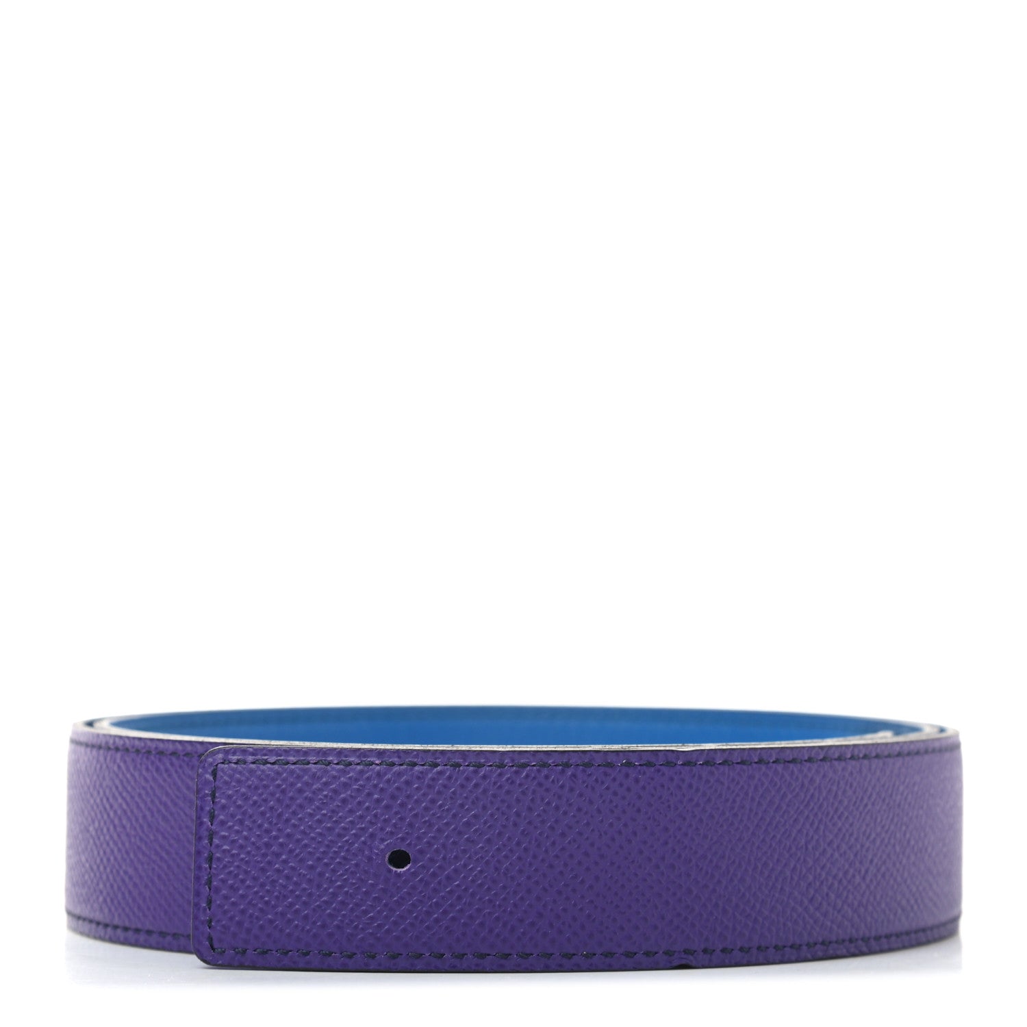 Hermes Epsom Swift 32mm Belt Strap 90 Crocus Bleu Hydra 1 of 5
