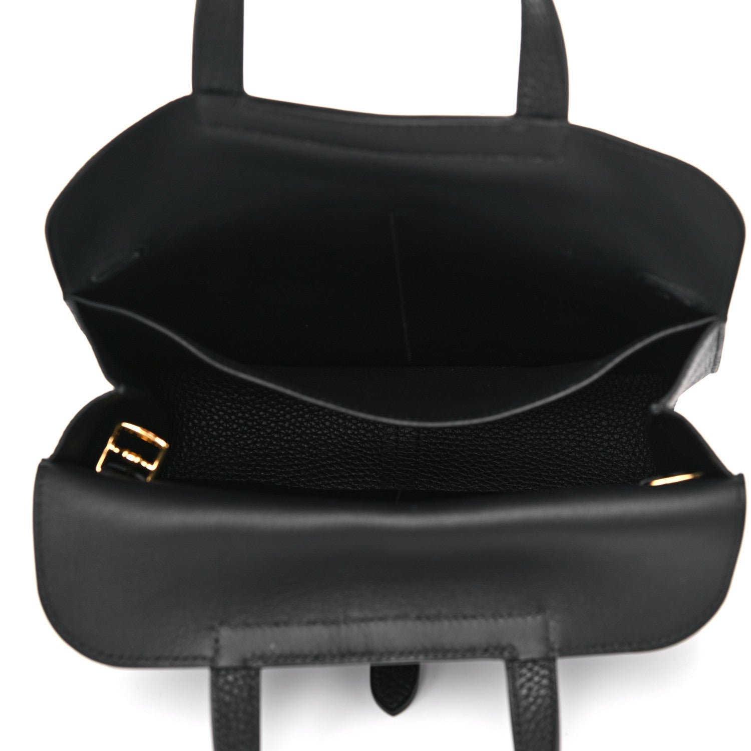 Hermes Taurillon Clemence Halzan 25 Black 4 of 11