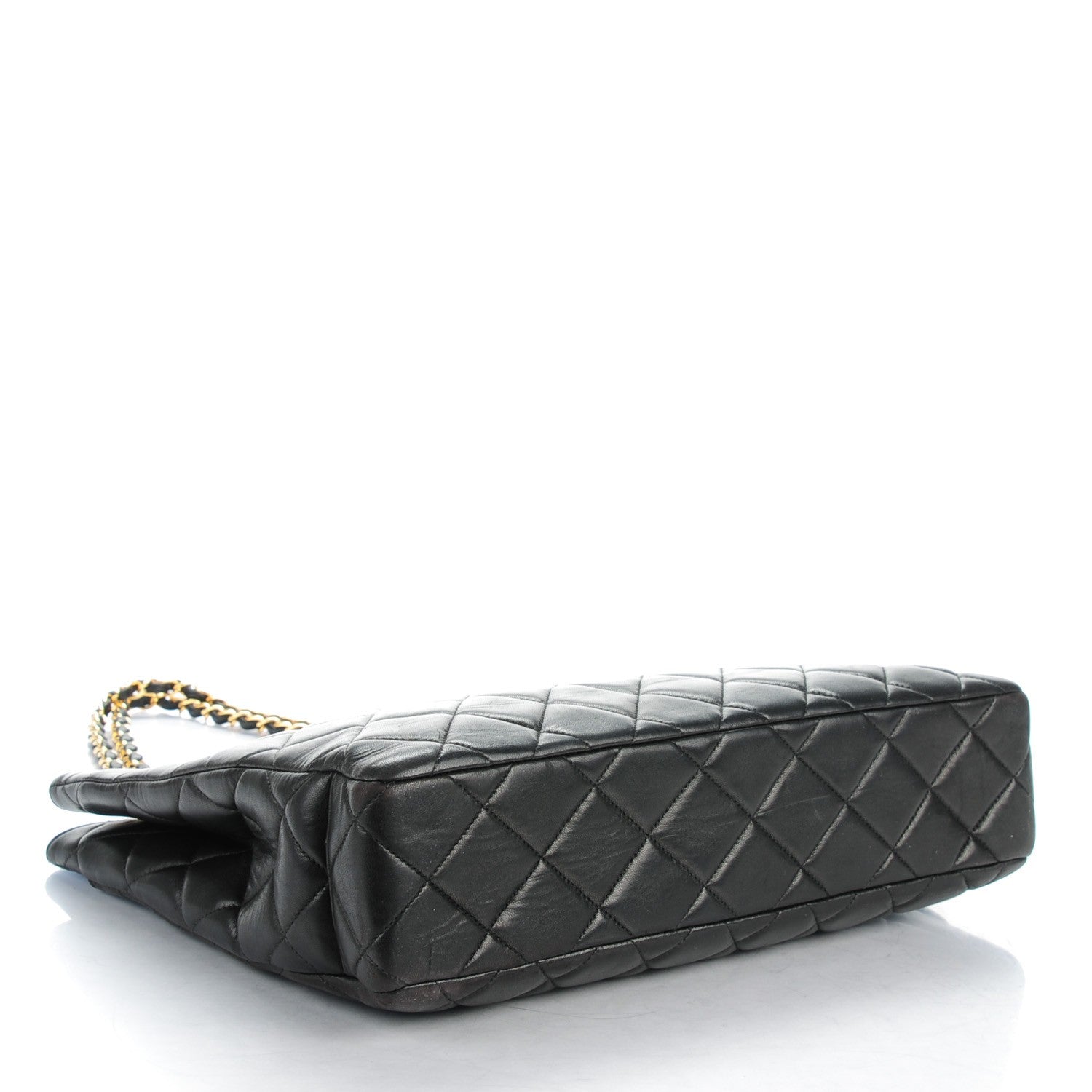 Chanel Lambskin Quilted Shopping Tote Black 4 of 8