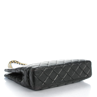 Chanel Lambskin Quilted Shopping Tote Black 4 of 8