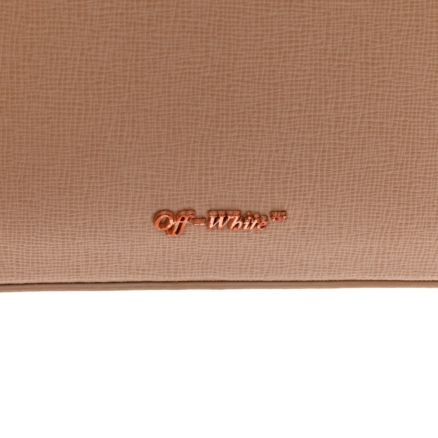 Off-White Saffiano Striped Mini Diag Bag Nude White 20 of 21