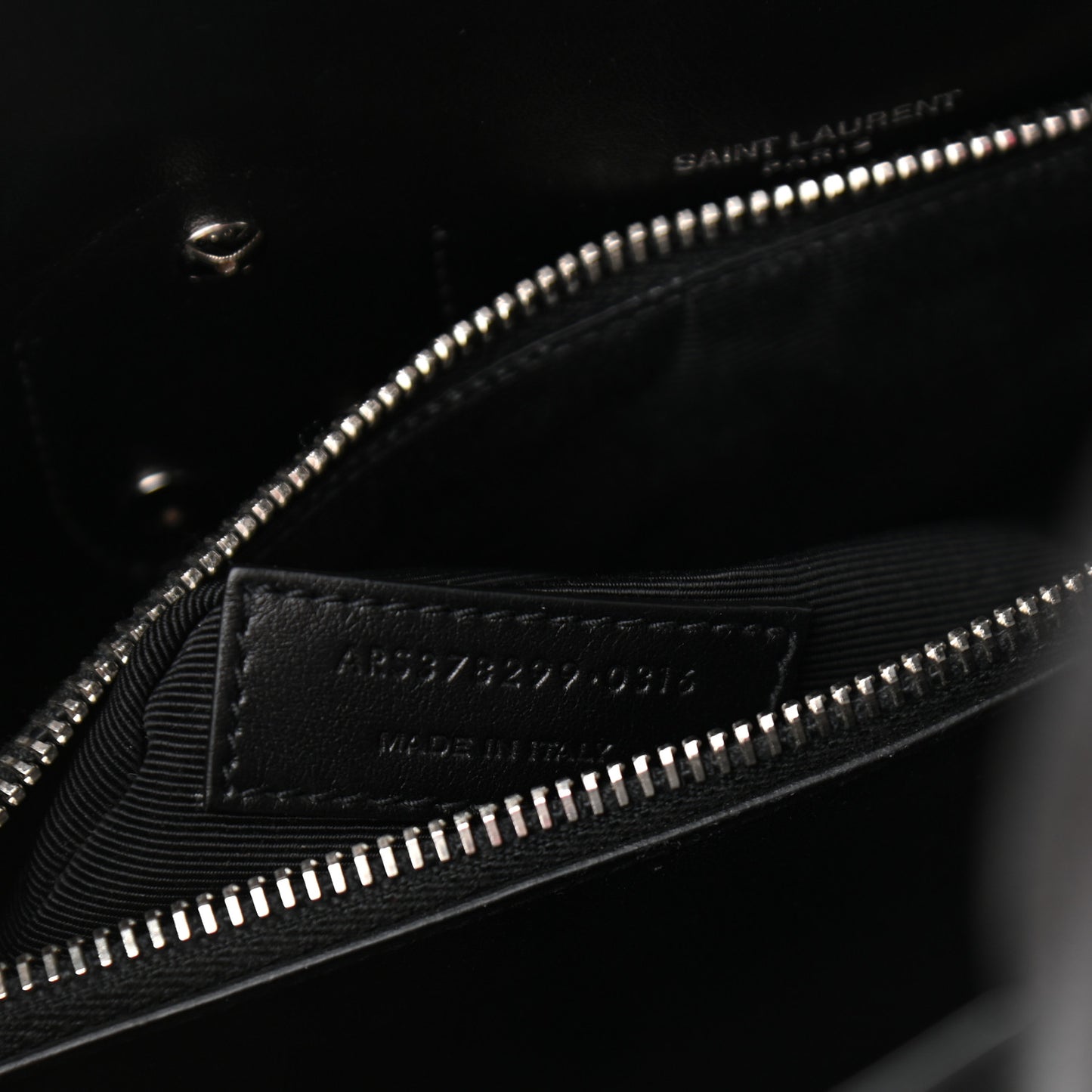 Grained Calfskin Small Sac De Jour Black