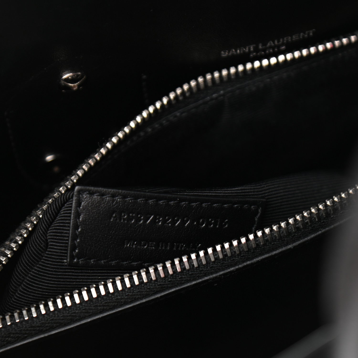 Saint Laurent Grained Calfskin Small Sac De Jour Black 7 of 11