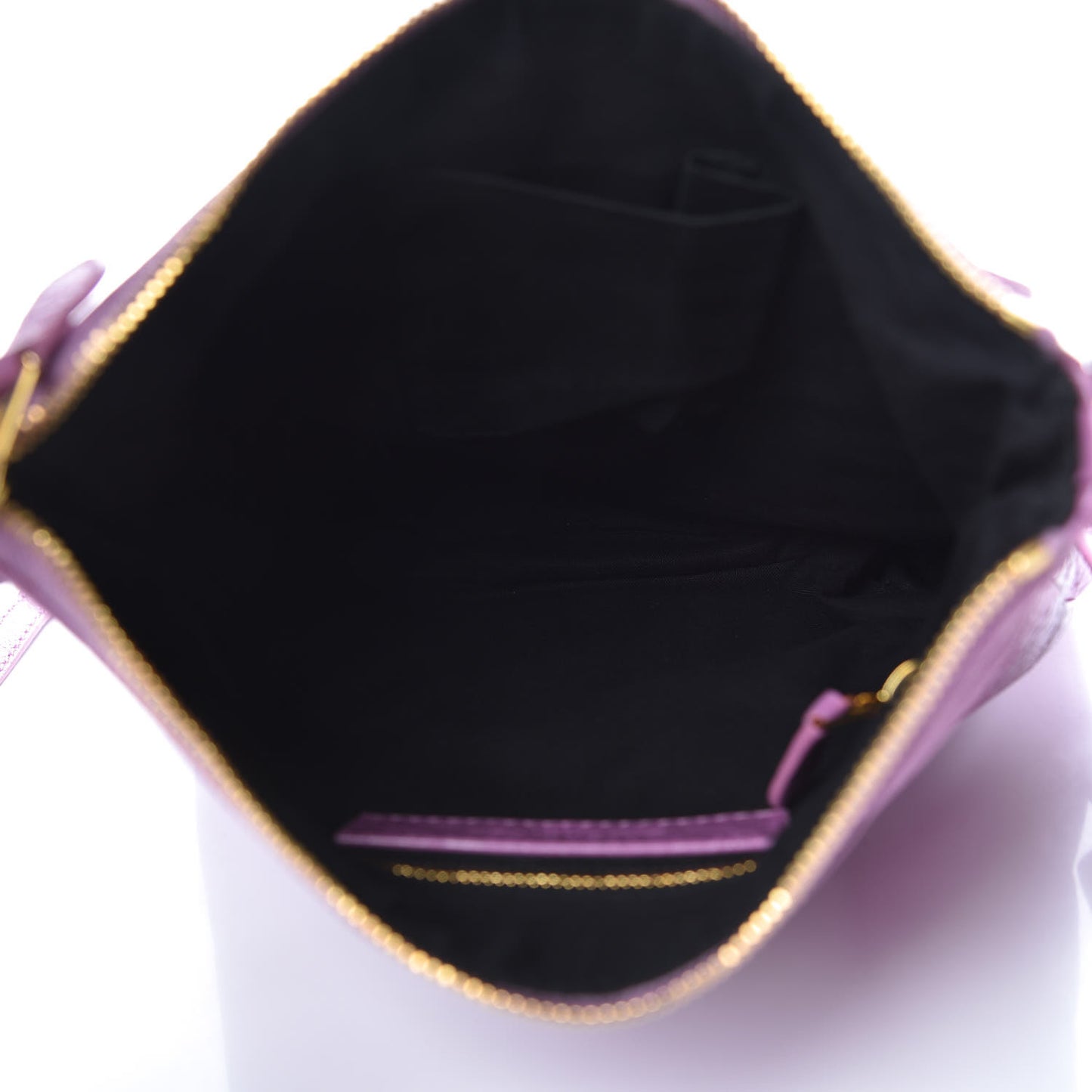 Agneau Giant 12 Gold Hardware Flat Crossbody Rose Berlingot