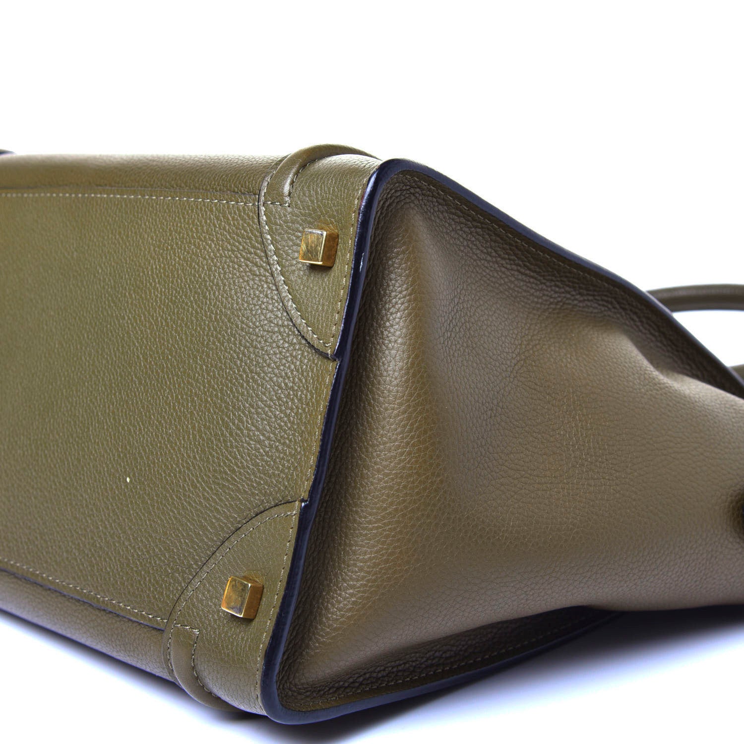 Celine Drummed Calfskin Mini Luggage Jungle 8 of 10