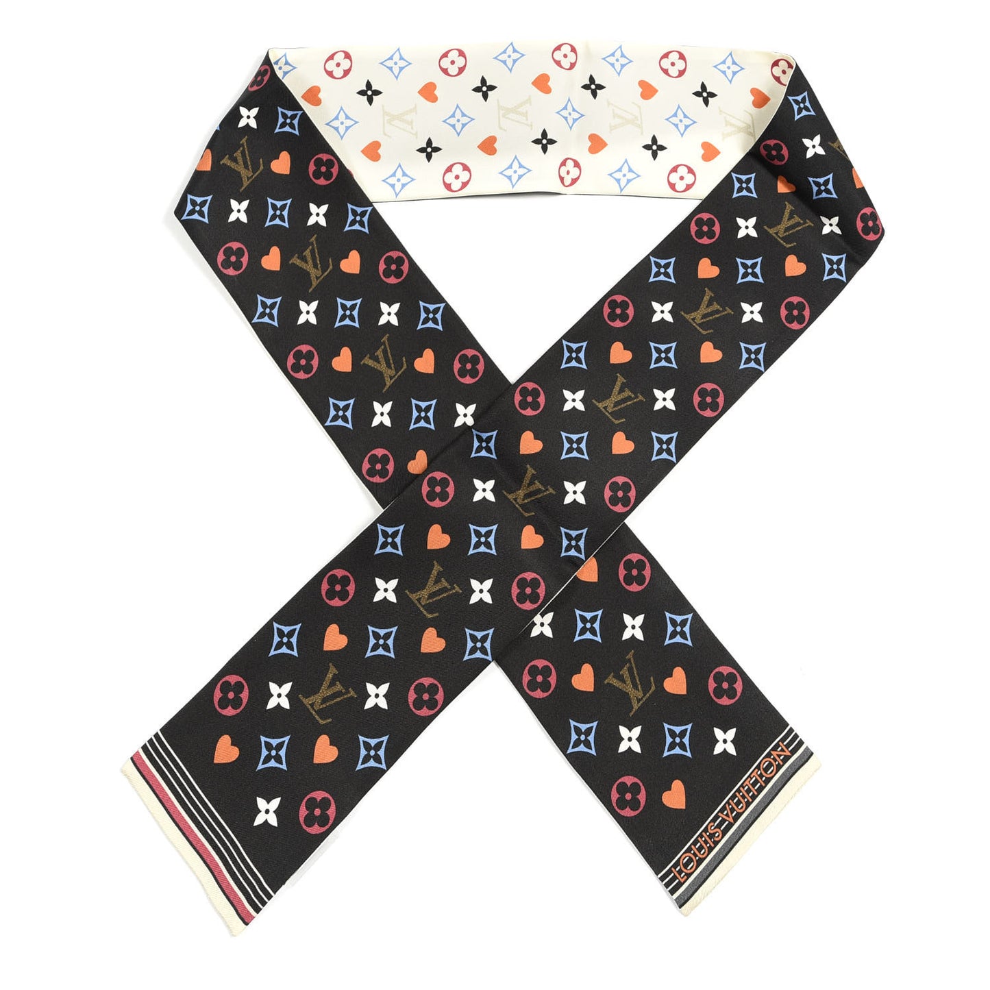 Silk Game On Bandeau Black White