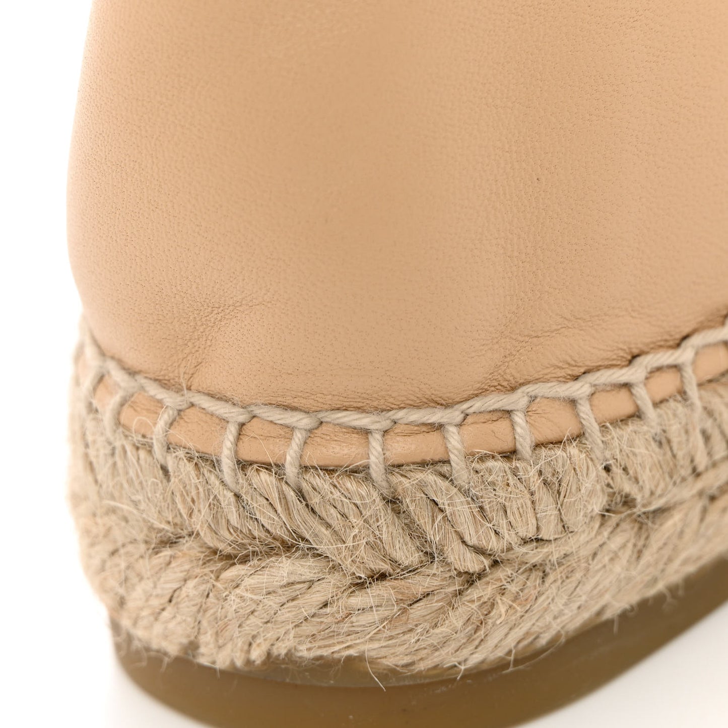 Lambskin CC Espadrilles 37 Beige Black