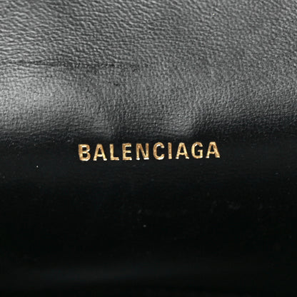 Balenciaga Smooth Calfskin Leopard Print Hourglass Top Handle Bag XS Beige 6 of 10