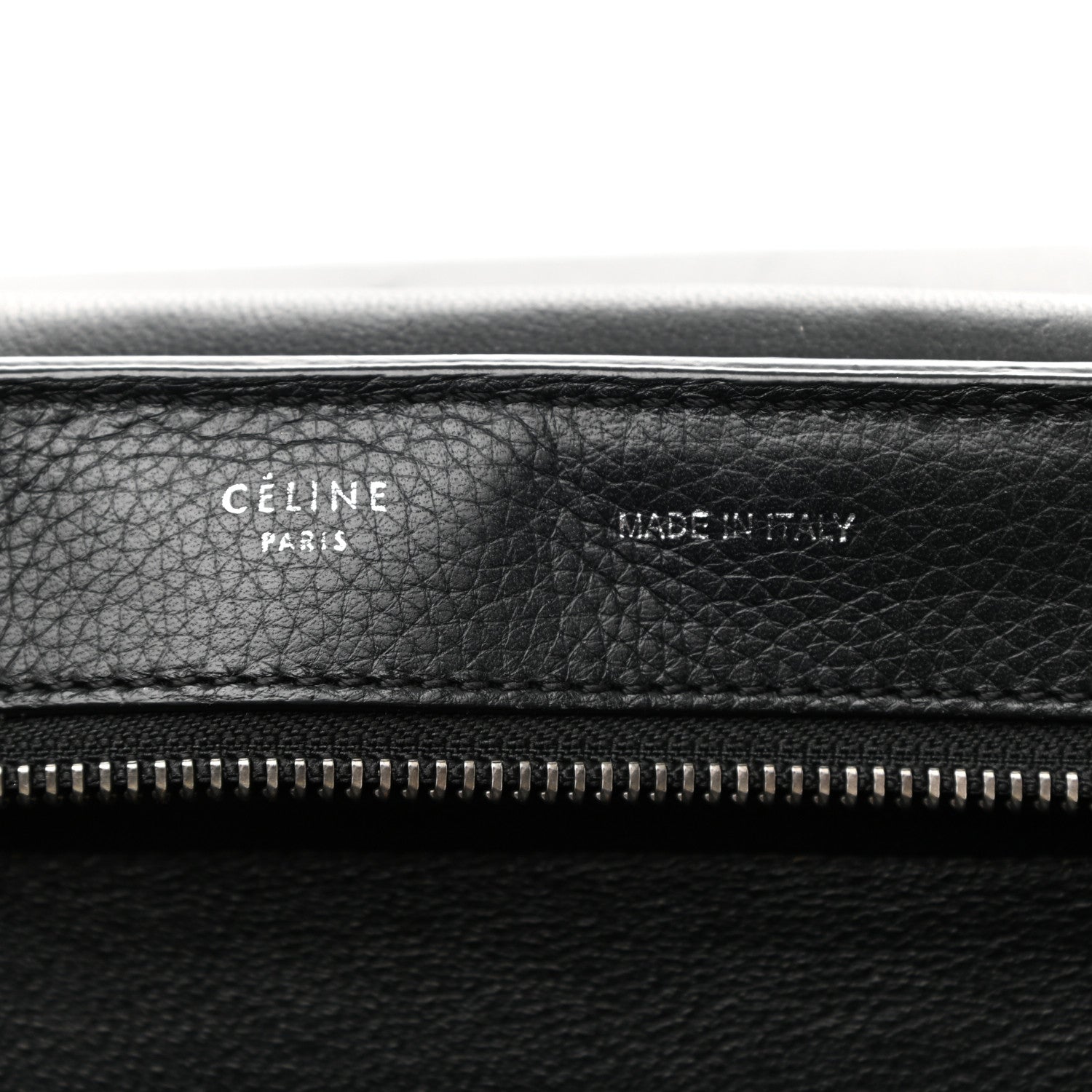 Celine Drummed Calfskin Suede Medium Trapeze Black 6 of 15