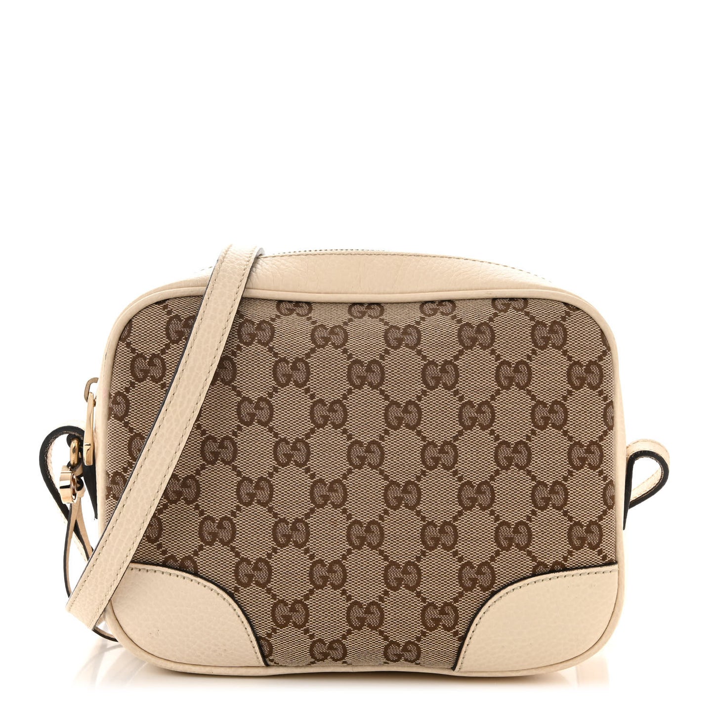 Monogram Dollar Calfskin Mini Bree Messenger Bag Beige Ebony Avoire