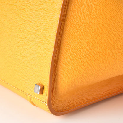 Celine Grained Calfskin Medium Phantom Luggage Saffron 22 of 29