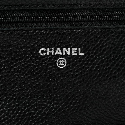 Chanel Caviar Quilted Wallet on Chain WOC Black 5 of 8
