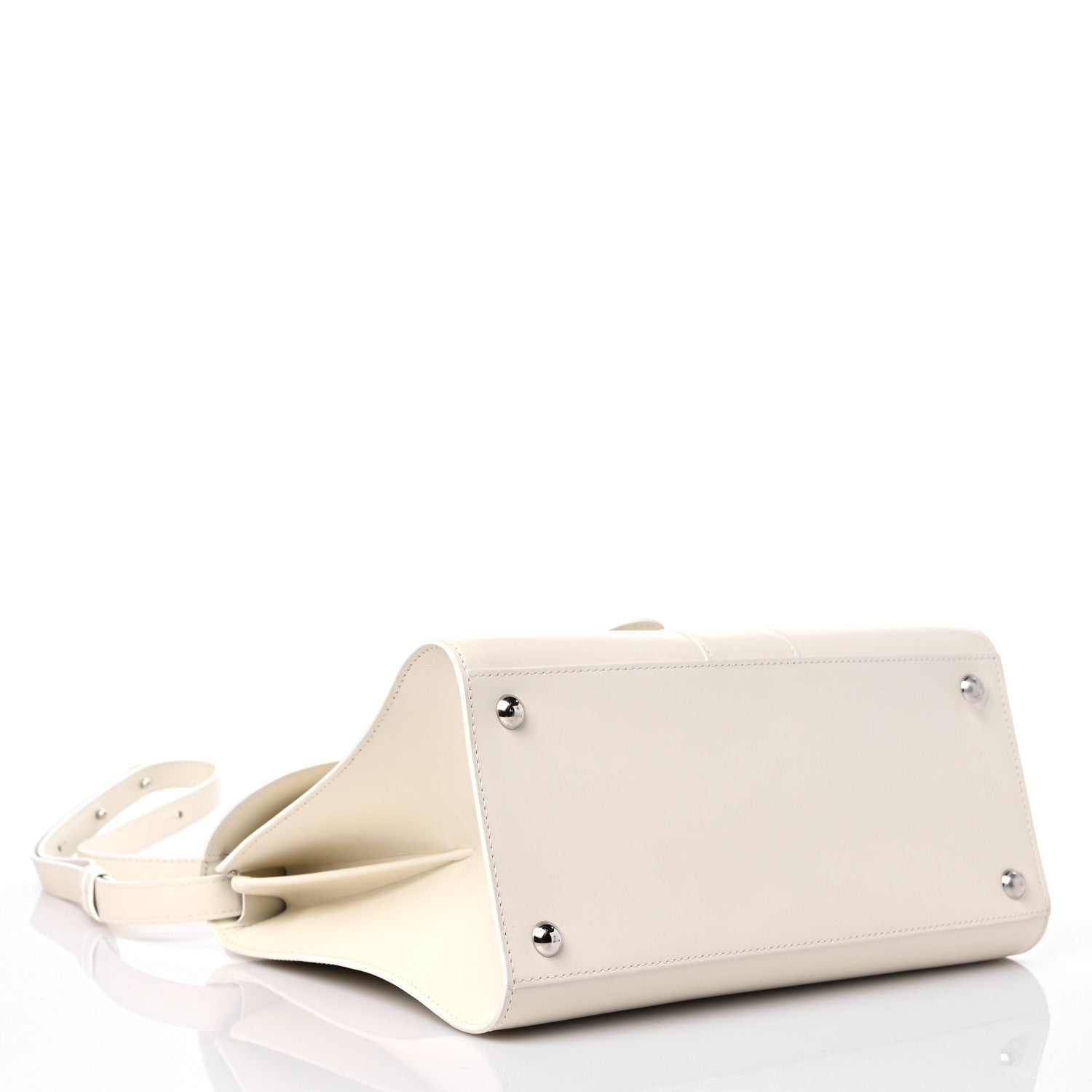 Delvaux Box Calfskin MM Brillant Satchel Ivory 5 of 12