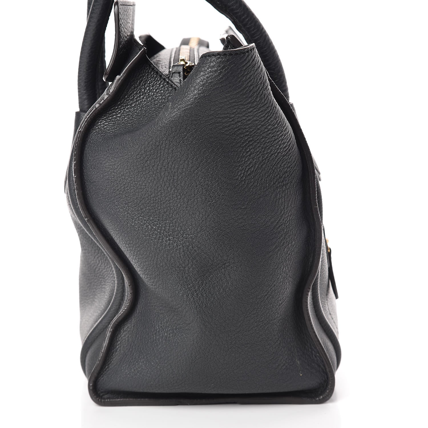 Celine Drummed Calfskin Mini Luggage Anthracite 15 of 18