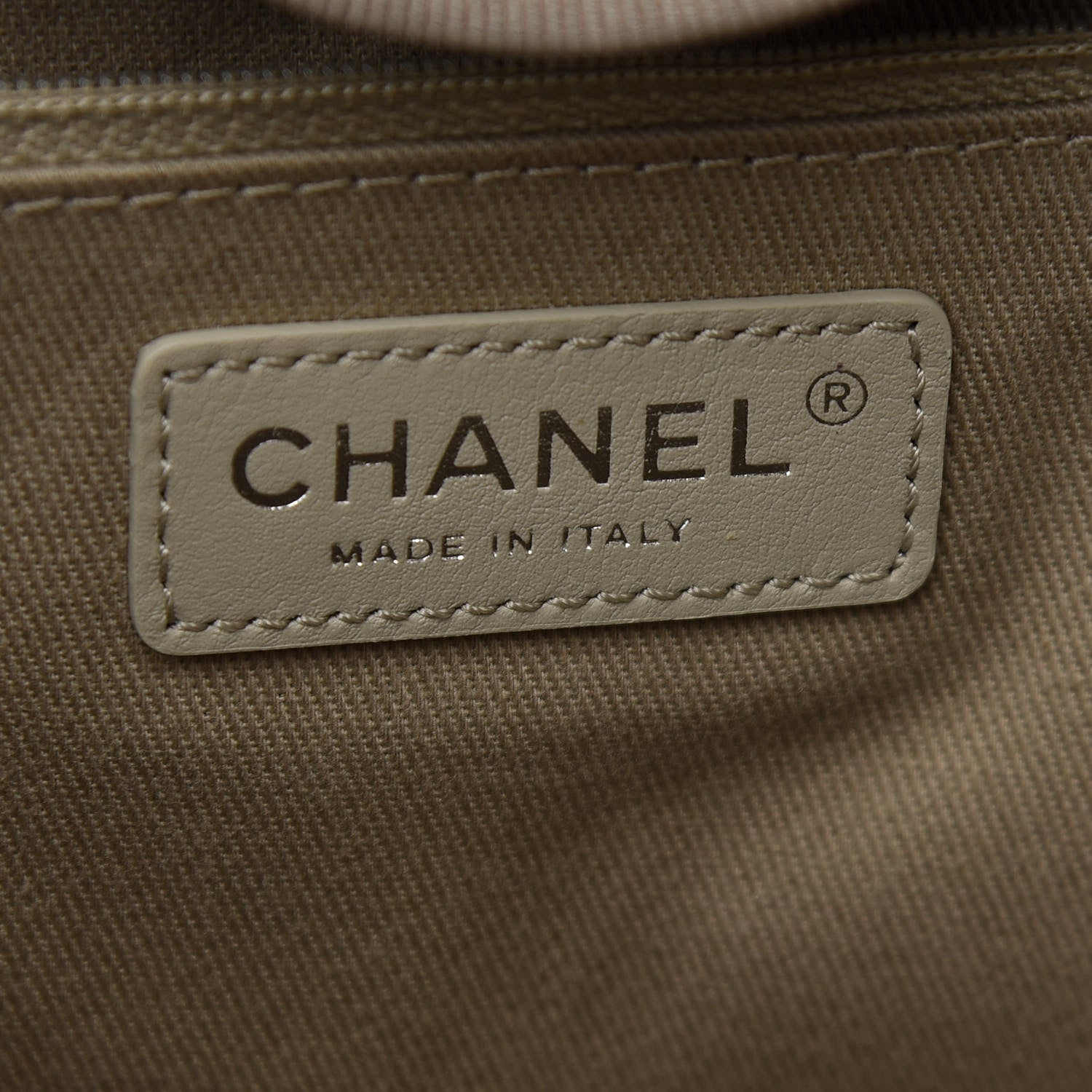 Chanel Canvas Large Deauville Tote Taupe 10 of 10