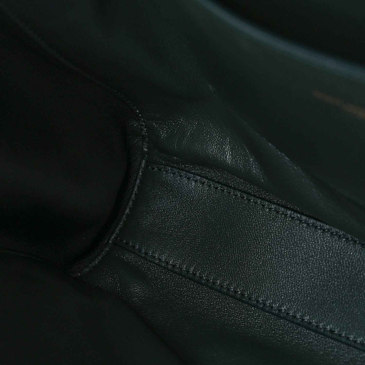 Saint Laurent Smooth Calfskin Suede Medium Reversible Monogram Kate Satchel Dark Forest 12 of 12
