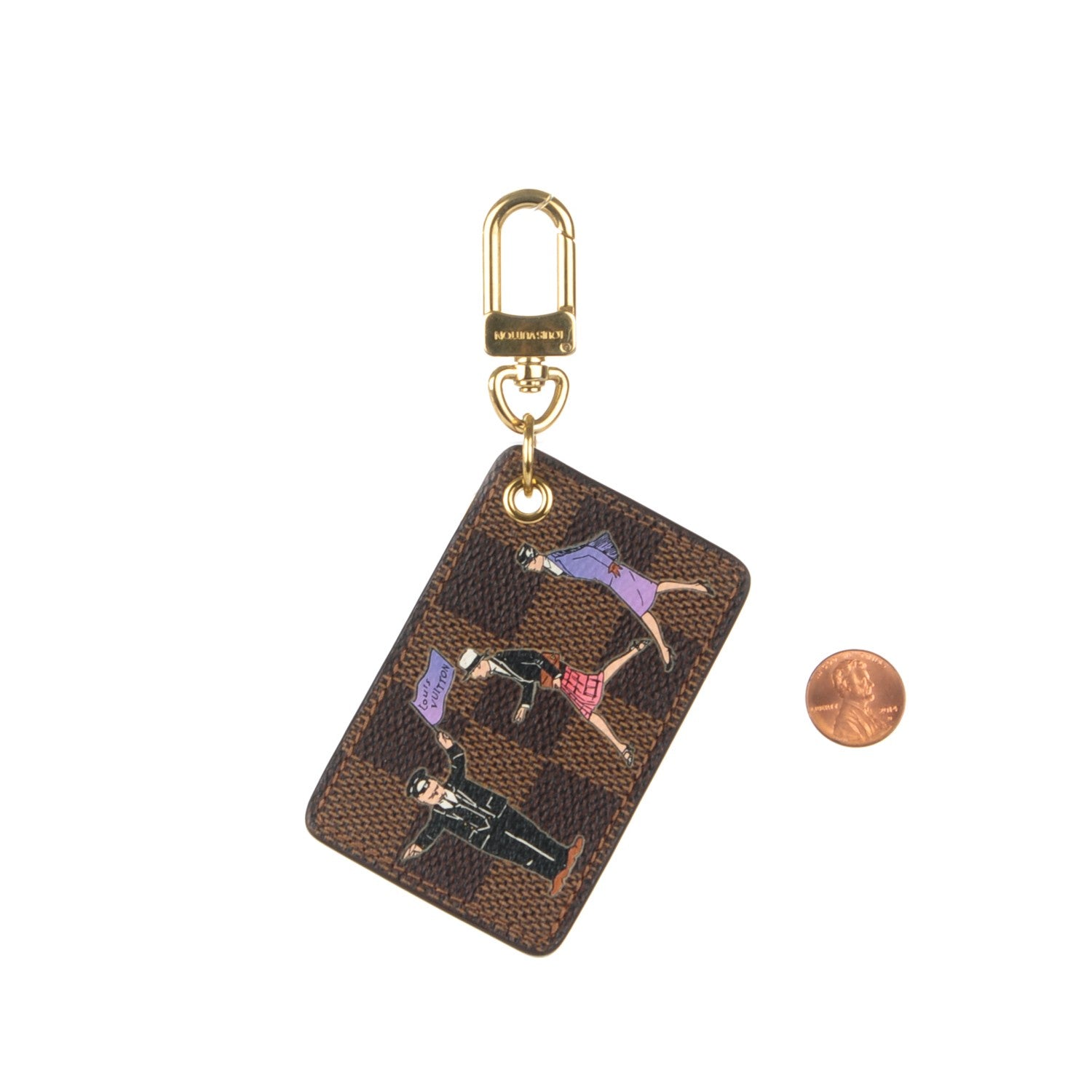 Louis Vuitton Damier Ebene Illustre Key Charm 2 of 5
