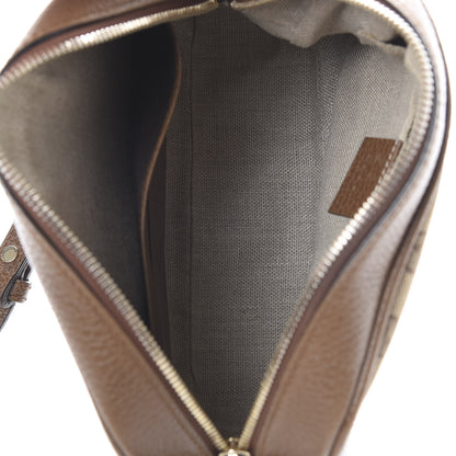 Gucci Monogram Mini Bree Messenger Bag Beige Tabacco 4 of 12