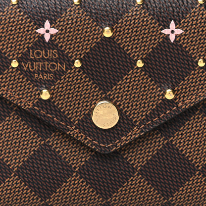 Louis Vuitton Damier Ebene Studded Victorine Wallet 8 of 8