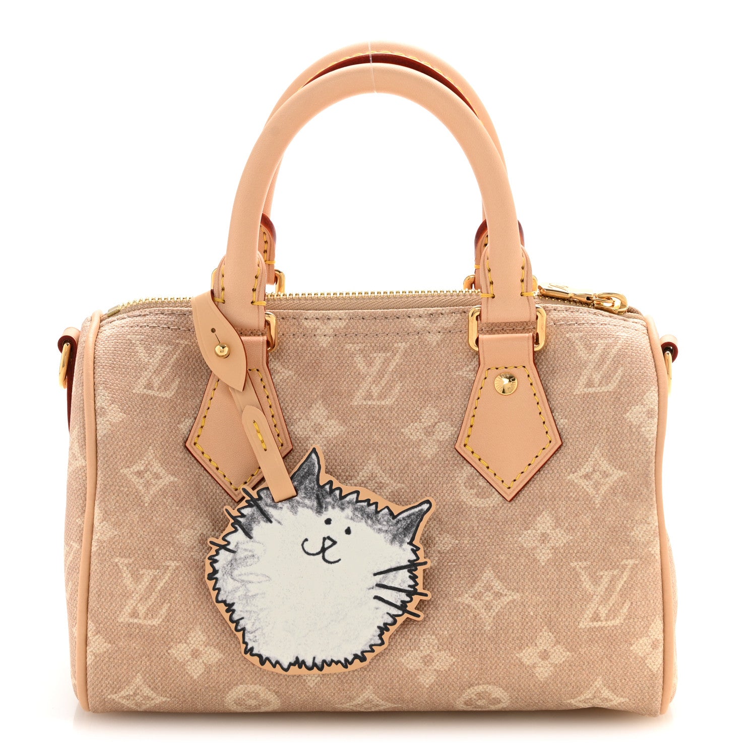 Louis Vuitton Meowgram Grace Coddington Speedy Bandouliere 20 1 of 9