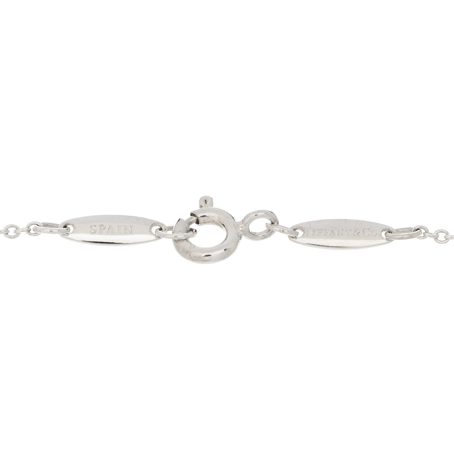Tiffany Sterling Silver Aquamarine Elsa Peretti Color By The Yard Bracelet 3 of 4